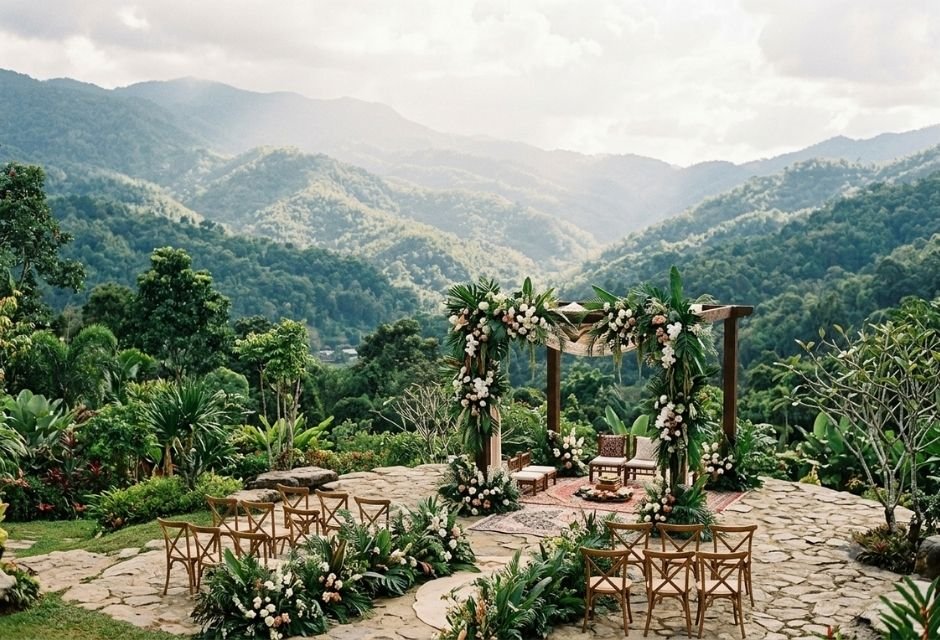 A Wedding Surrounded by Mountains 